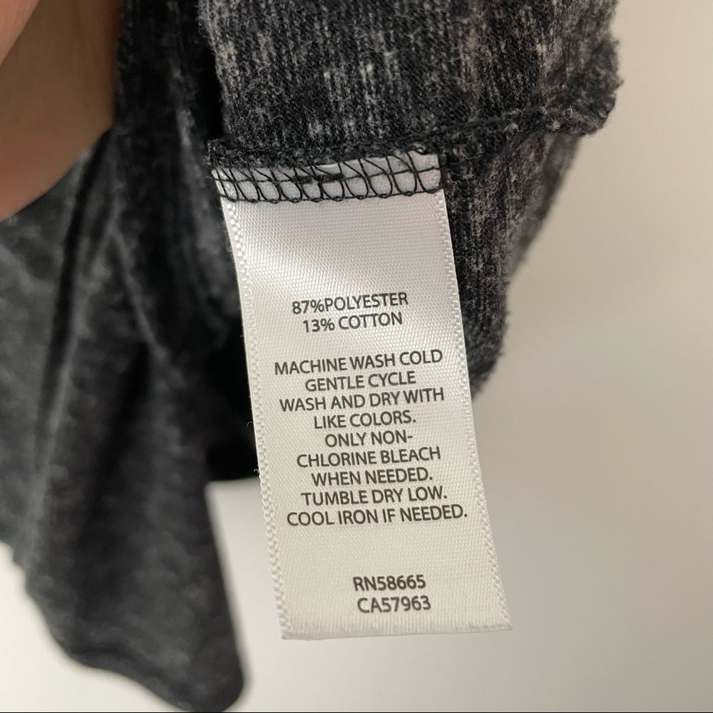 ATHLETA Dark Gray Heathered Getaway Tank Size Small Asymmetrical - Picture 7 of 8